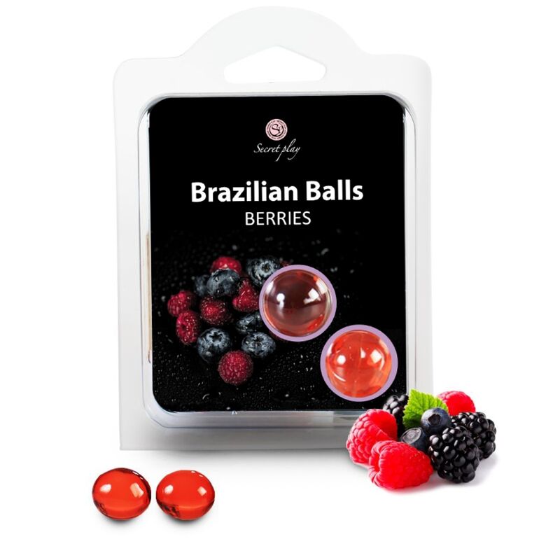 Duo de boules de massage brésiliennes aux baies — SECRETPLAY COSMETIC
