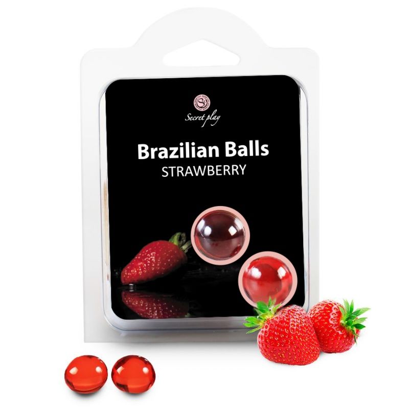 Boules de massage brésiliennes parfum fraise — SECRETPLAY COSMETIC