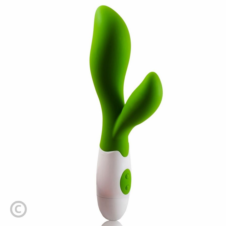 Vibromasseur rampant ergonomique vert et blanc — PRETTY LOVE FLIRTATION