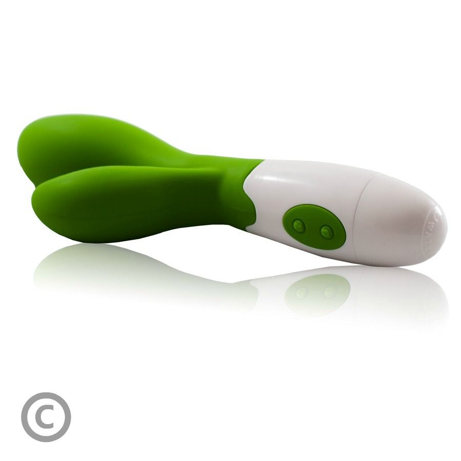 Vibromasseur rampant ergonomique vert et blanc — PRETTY LOVE FLIRTATION