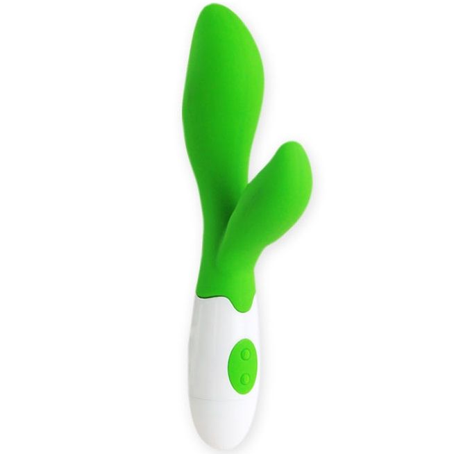Vibromasseur rampant ergonomique vert et blanc — PRETTY LOVE FLIRTATION