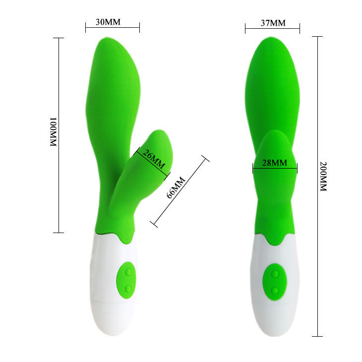 Vibromasseur rampant ergonomique vert et blanc — PRETTY LOVE FLIRTATION