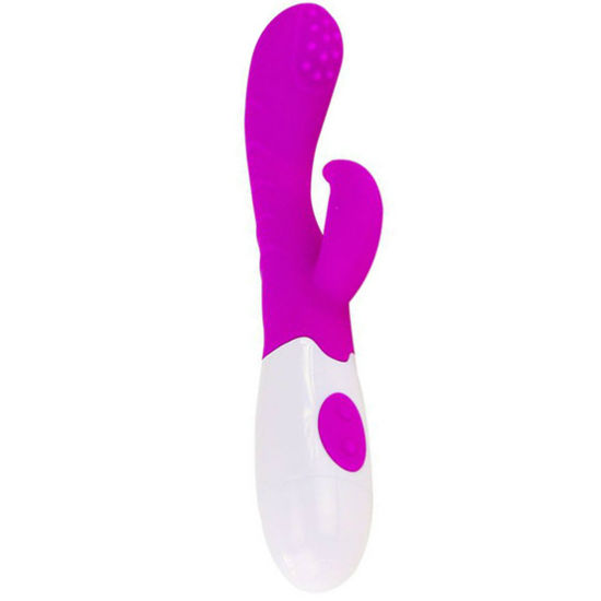 Vibromasseur courbe stimulant lilas et blanc — PRETTY LOVE FLIRTATION