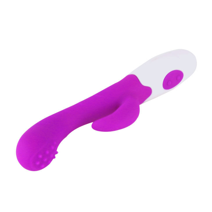 Vibromasseur courbe stimulant lilas et blanc — PRETTY LOVE FLIRTATION