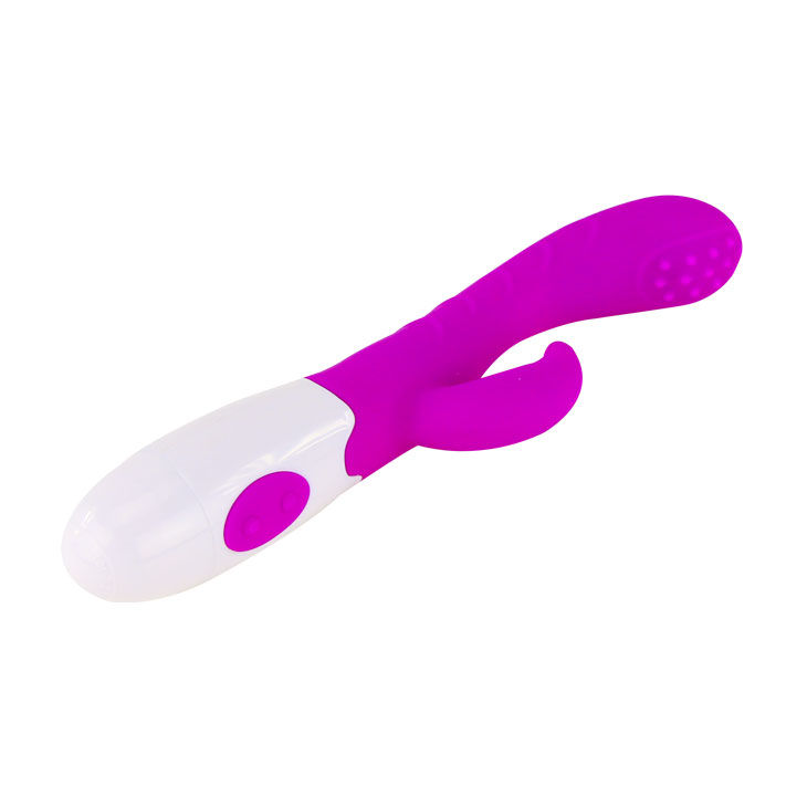Vibromasseur courbe stimulant lilas et blanc — PRETTY LOVE FLIRTATION