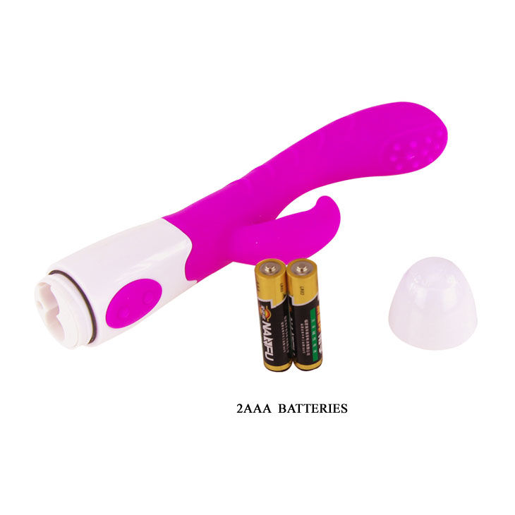 Vibromasseur courbe stimulant lilas et blanc — PRETTY LOVE FLIRTATION