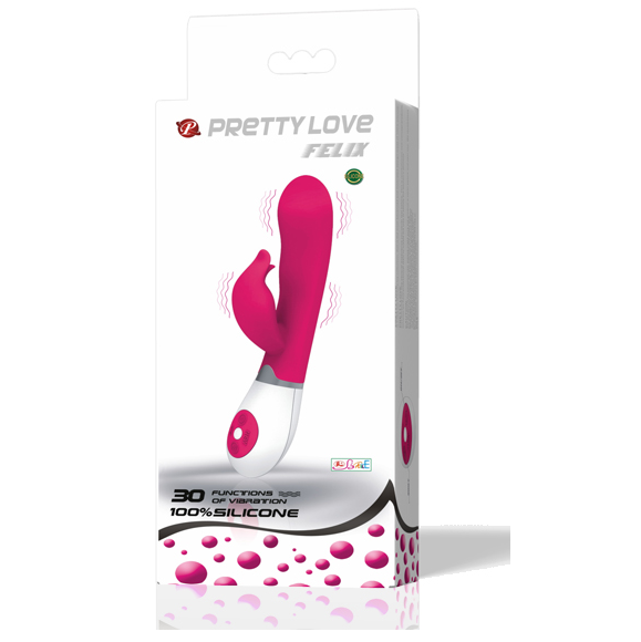 Vibromasseur rampant avec stimulateur clitoridien — PRETTY LOVE FLIRTATION