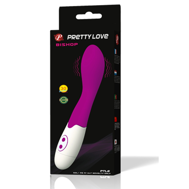 Vibromasseur évêque élégant lilas et blanc — Pretty Love Flirtation