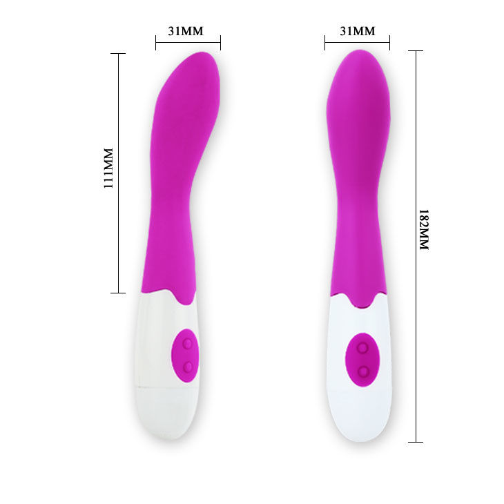 Vibromasseur évêque élégant lilas et blanc — Pretty Love Flirtation