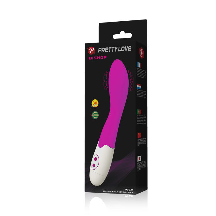 Vibromasseur évêque élégant lilas et blanc — Pretty Love Flirtation