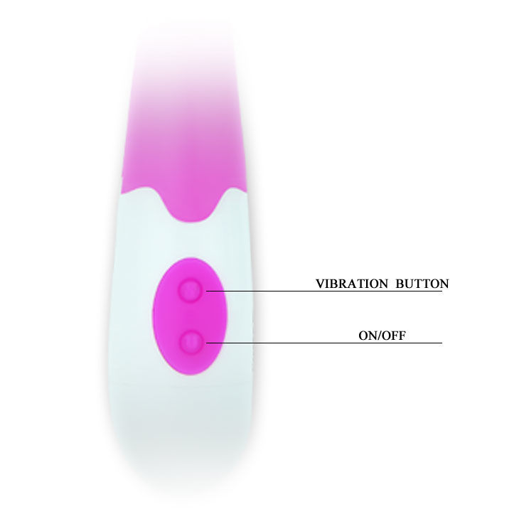 Vibromasseur élégant Charles Lilas et Blanc — PRETTY LOVE FLIRTATION