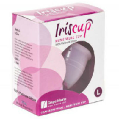 Coupe menstruelle rose taille L avec sac stérilisateur — IRISCUP