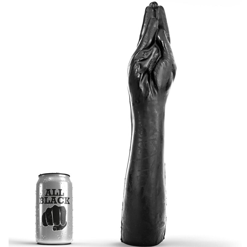 Gode fist géant main et avant-bras 40 cm — ALL BLACK