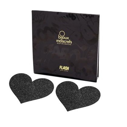 Décors corporels Flash Cœur Noir — BIJOUX FLASH COLLECTION