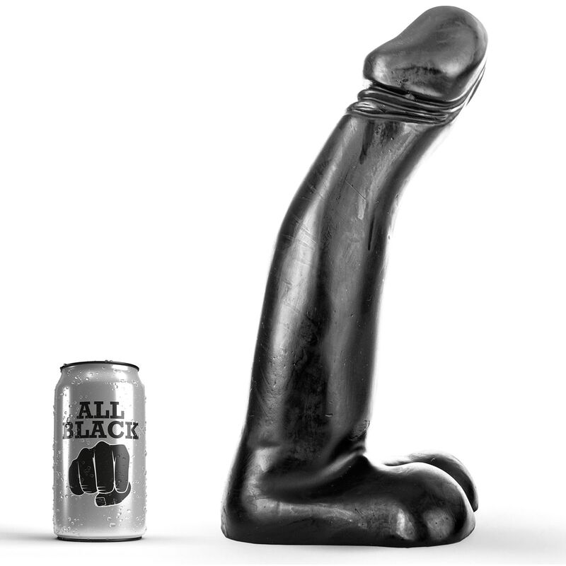Godemichet réaliste noir extra-large — ALL BLACK