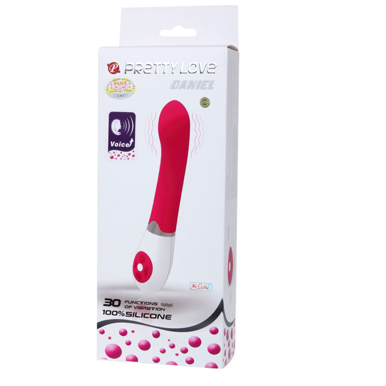 Vibrateur à commande vocale avec stimulateur clitoridien — Pretty Love Flirtation
