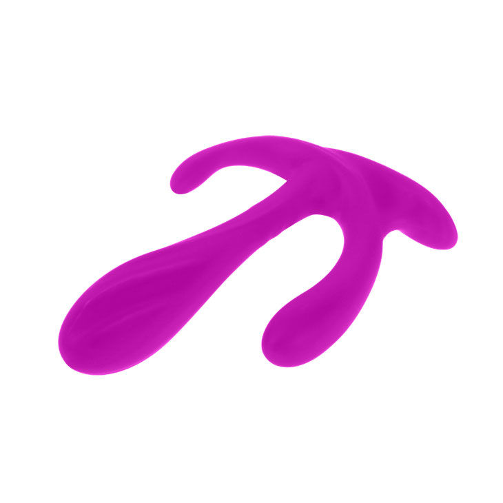 Stimulateur triple vagin-anal-clitoris en silicone soyeux — Pretty Love Flirtation