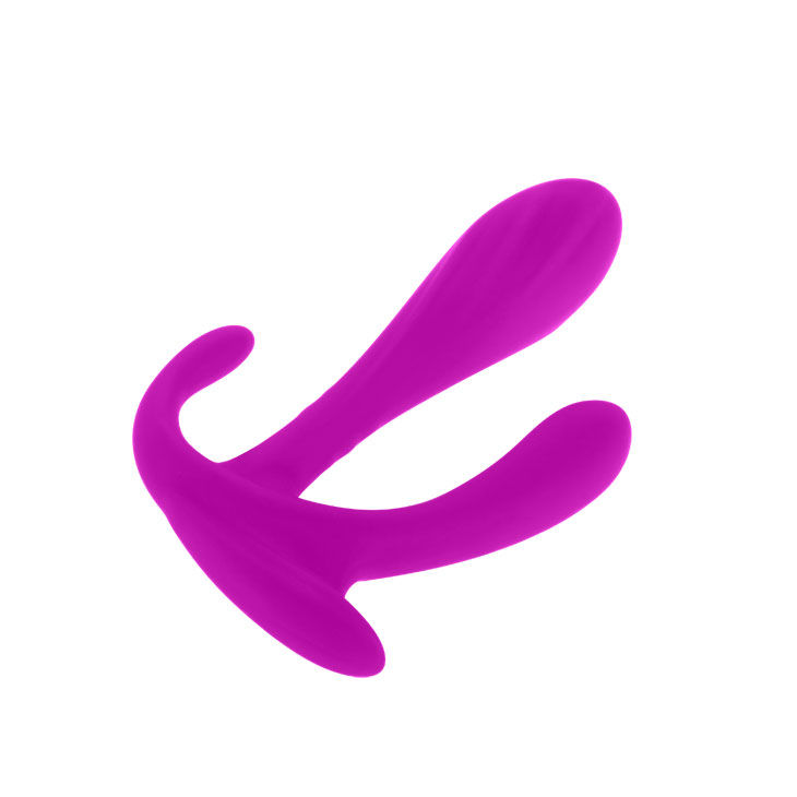 Stimulateur triple vagin-anal-clitoris en silicone soyeux — Pretty Love Flirtation