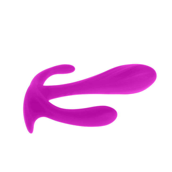 Stimulateur triple vagin-anal-clitoris en silicone soyeux — Pretty Love Flirtation