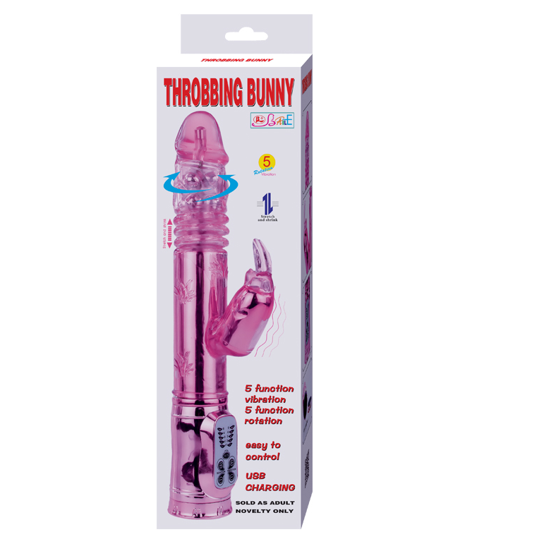 Lapin vibrant rotatif rose — BAILE ROTATIONS