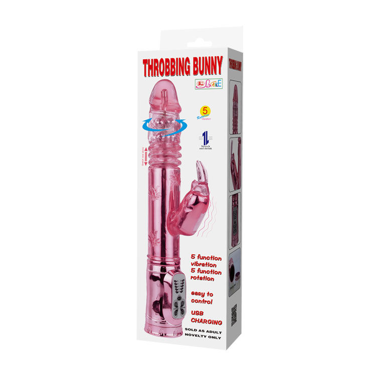 Lapin vibrant rotatif rose — BAILE ROTATIONS