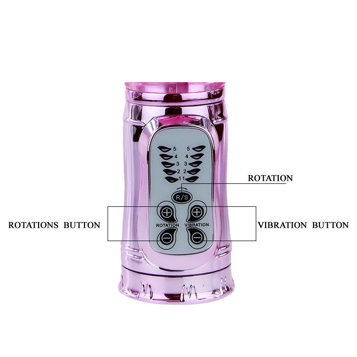 Lapin vibrant rotatif rose — BAILE ROTATIONS