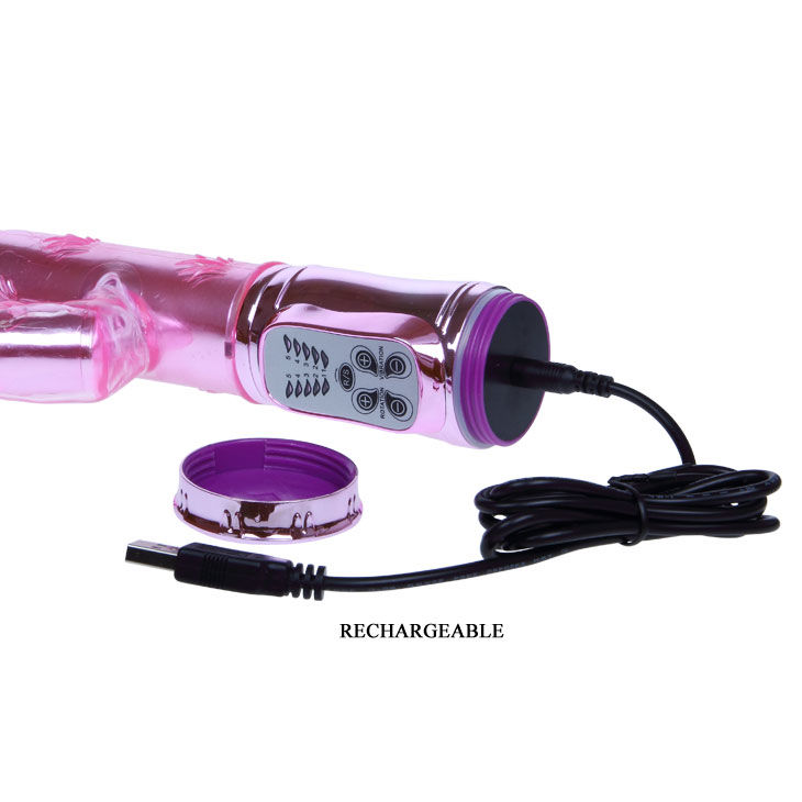 Lapin vibrant rotatif rose — BAILE ROTATIONS
