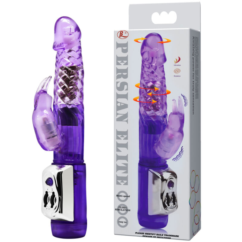 Vibromasseur rabbit à double rotation et stimulation clitoridienne — BAILE ROTATIONS