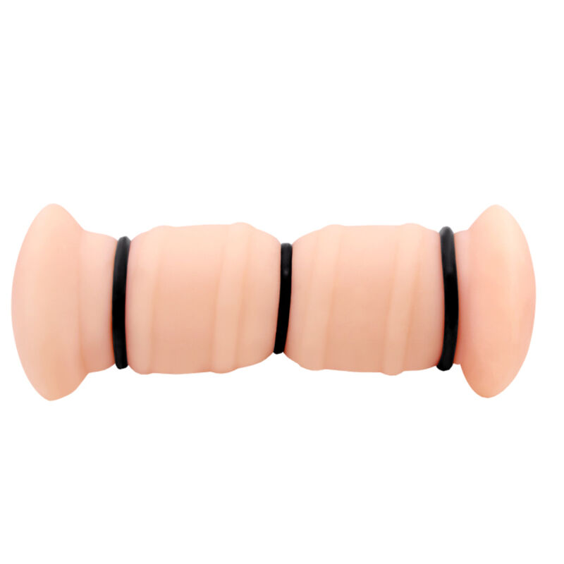 Masturbateur double vagin réaliste vibrant — CRAZY BULL