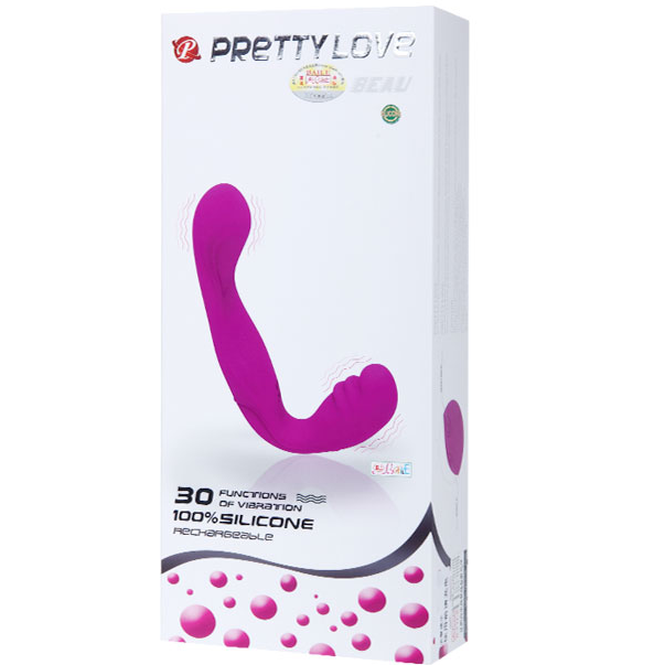 Harnais double plaisir rechargeable lilas — PRETTY LOVE C-TYPE