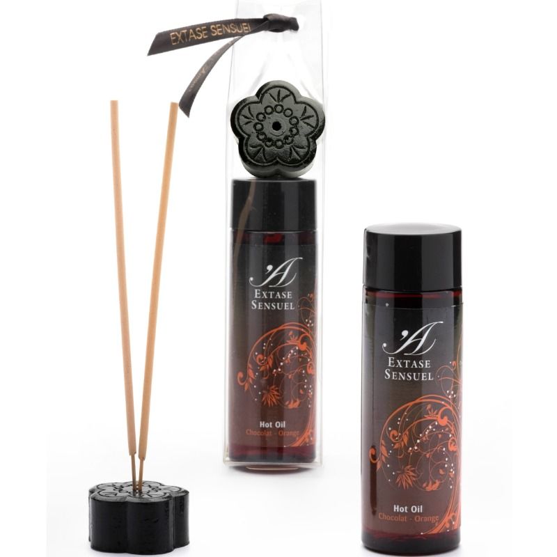Huile stimulante chauffante chocolat et orange — EXTASE SENSUAL