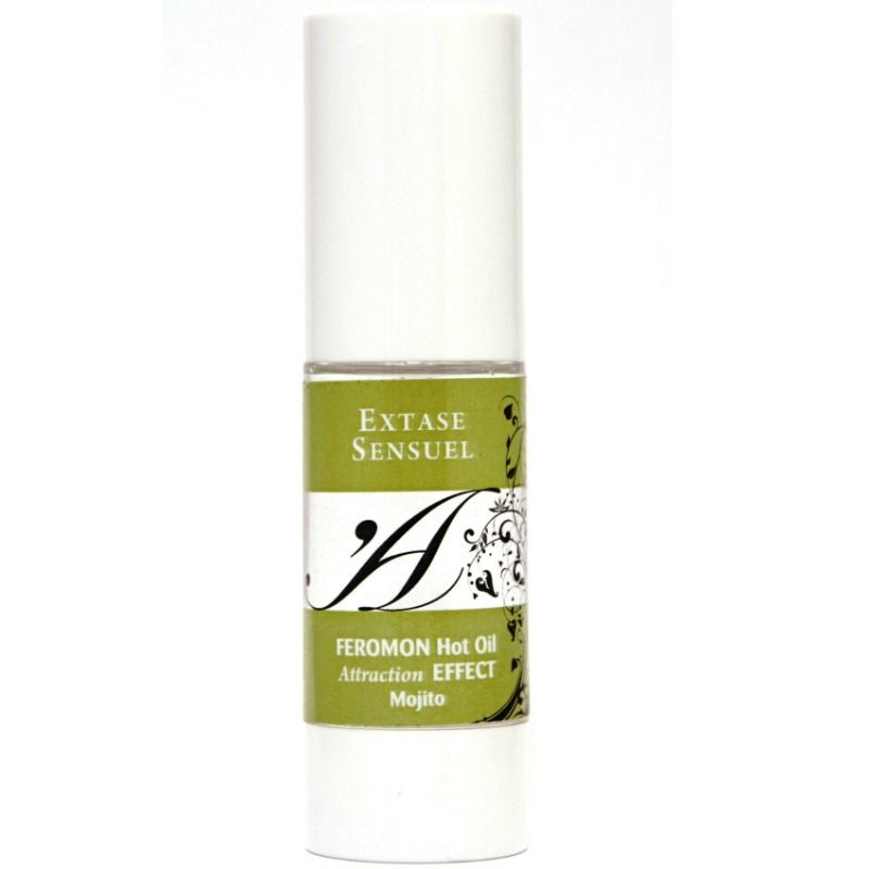 Huile de massage thermique aux phéromones de mojito — EXTASE SENSUAL