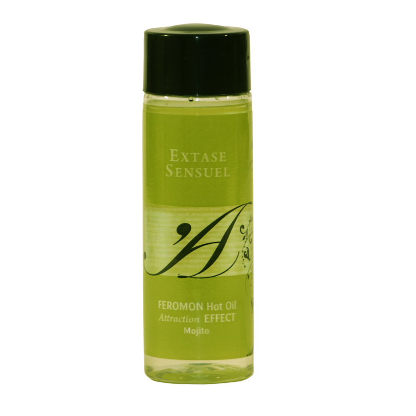 Huile de massage effet thermique aux phéromones de mojito — EXTASE SENSUAL