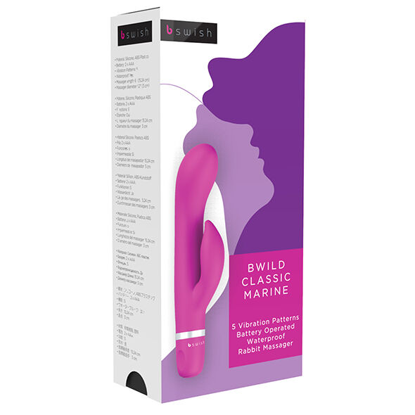 Vibrateur rabbit à double stimulation Bwild Classic Marine Cerise — B SWISH