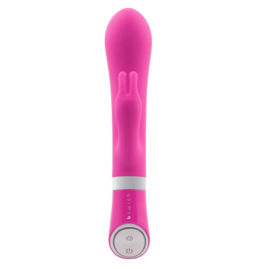 Lapin vibrant double stimulation framboise — B SWISH