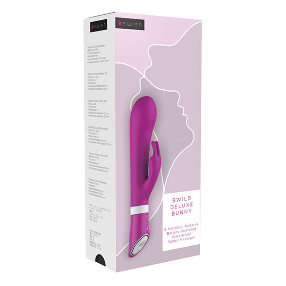 Lapin vibrant double stimulation framboise — B SWISH