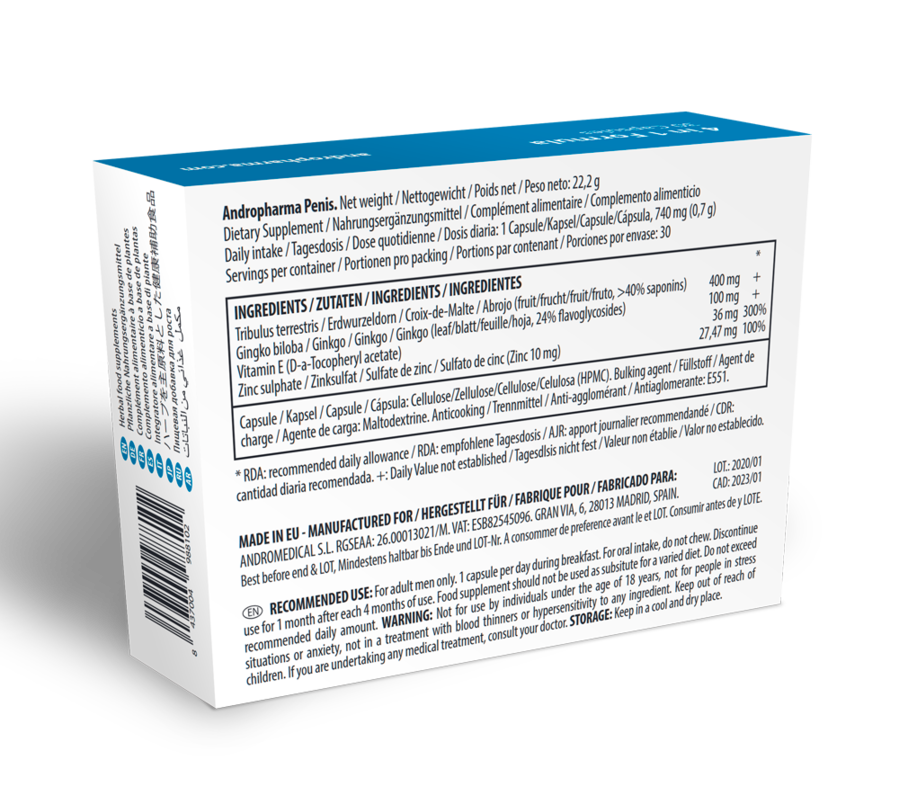 Supplément d'agrandissement du pénis — ANDRO MEDICAL