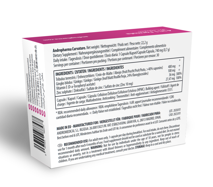 Complément pour courbure de la verge — ANDRO MEDICAL