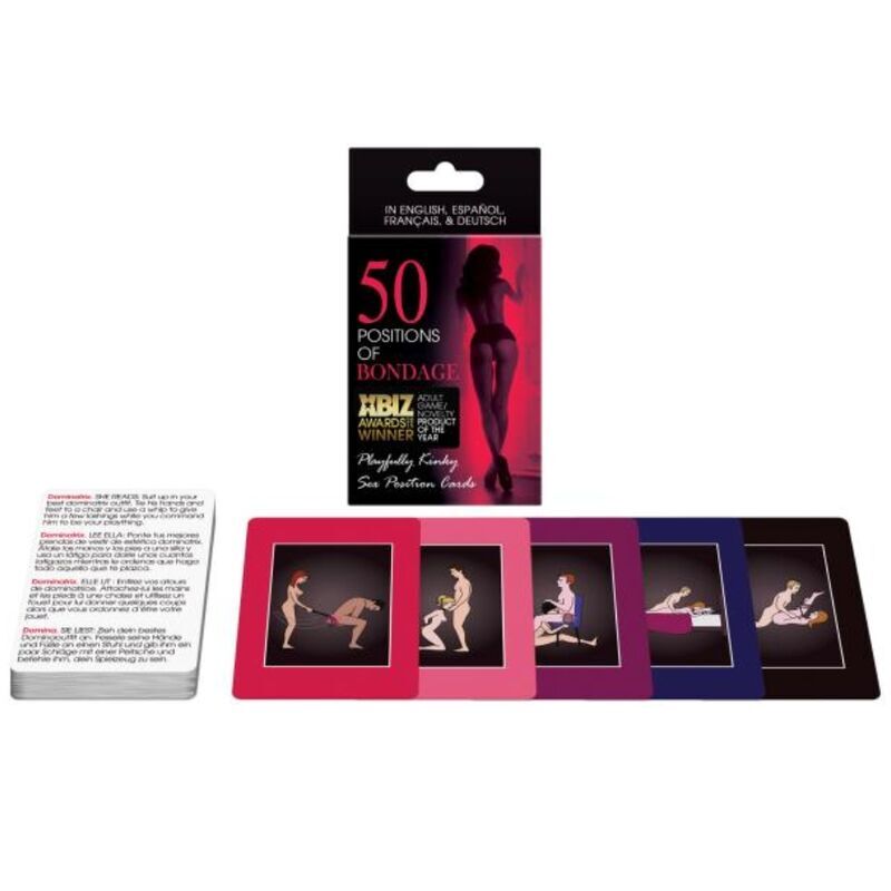 Jeu de cartes érotiques 50 défis bondage — KHEPER GAMES