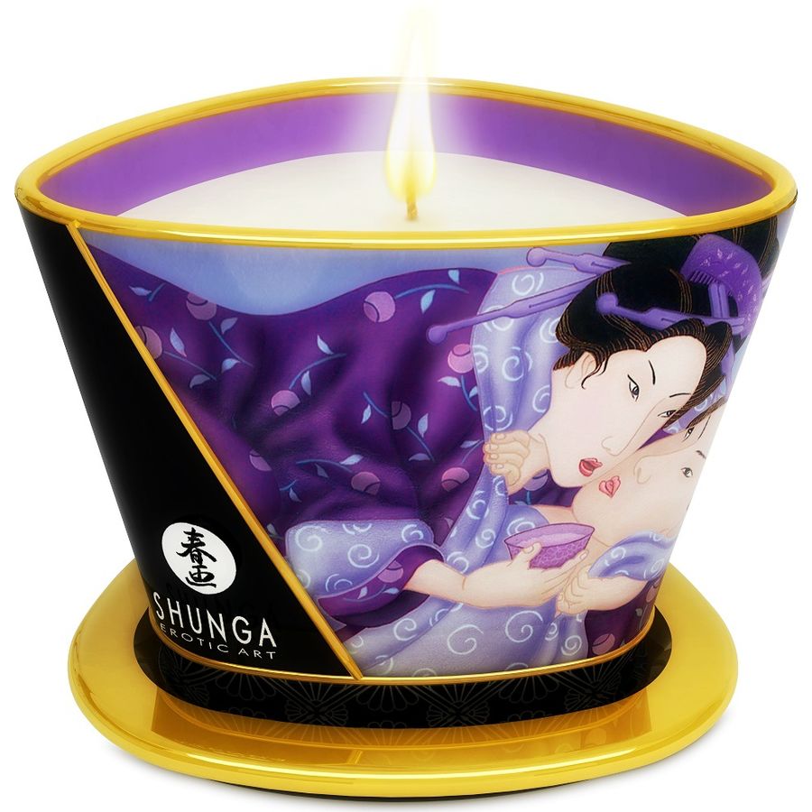 Mini caresse aux chandelles bougie de massage fruits exotiques — SHUNGA CANDLES