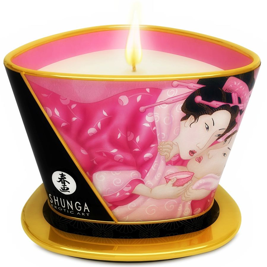 Bougie de massage aux roses aphrodisiaques — SHUNGA CANDLES