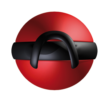 Balle de plaisir simple rouge effet trampoline — JOYDIVISION JOYBALLS