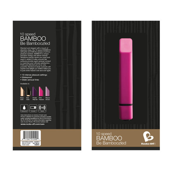 Massageur vibrant bambou or 10 vitesses — ROCKS-OFF