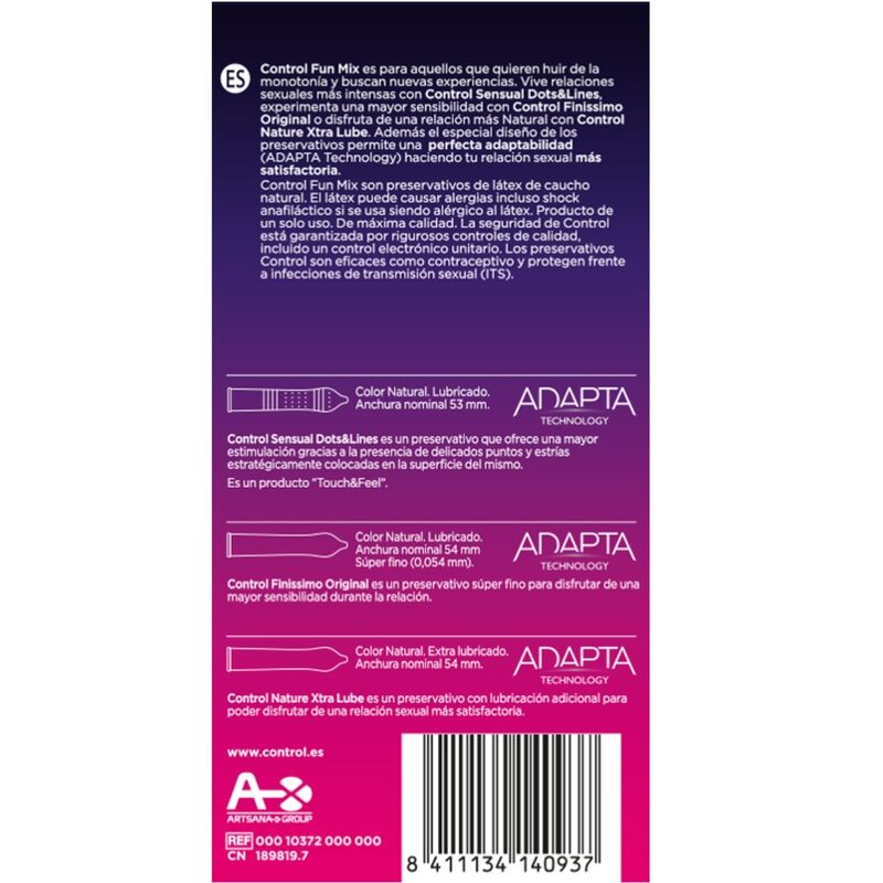 Pack mixte sensations — Control Condoms