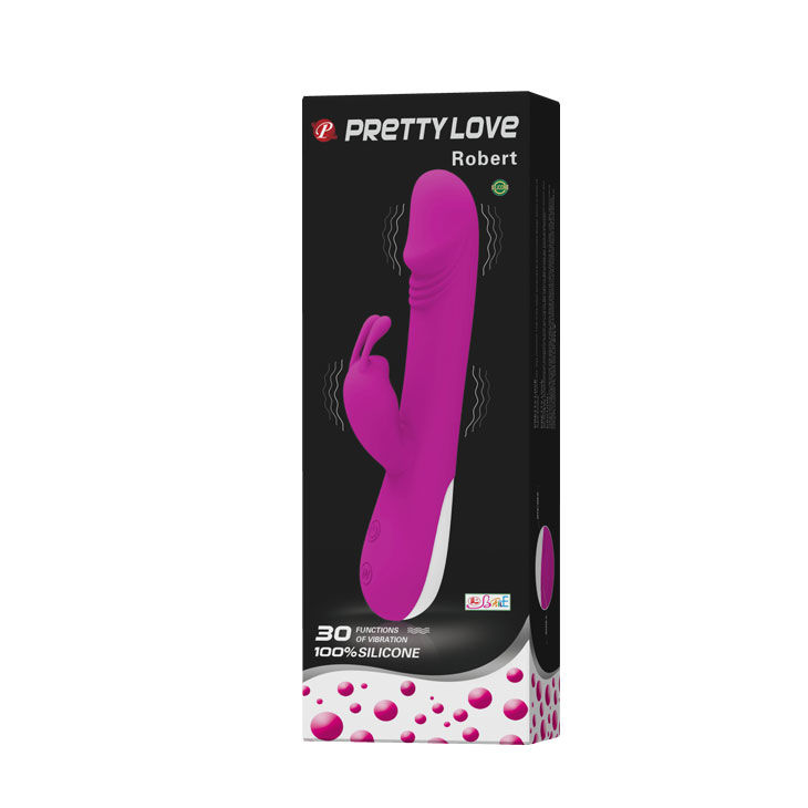 Vibrateur Robert avec stimulateur de clitoris — PRETTY LOVE FLIRTATION