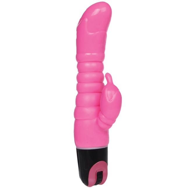 Vibrateur rose double stimulation 22,5 cm — BAILE VIBRATORS