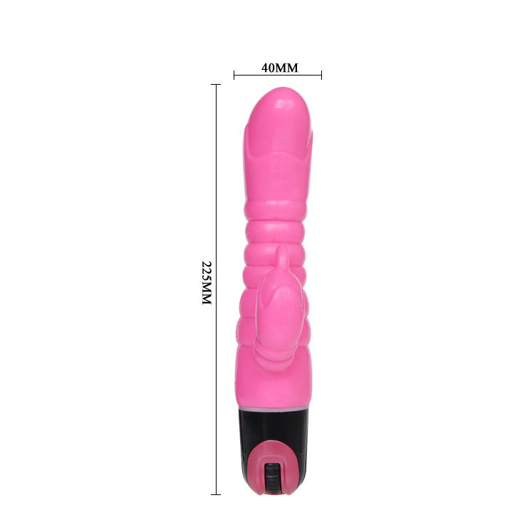 Vibrateur rose double stimulation 22,5 cm — BAILE VIBRATORS