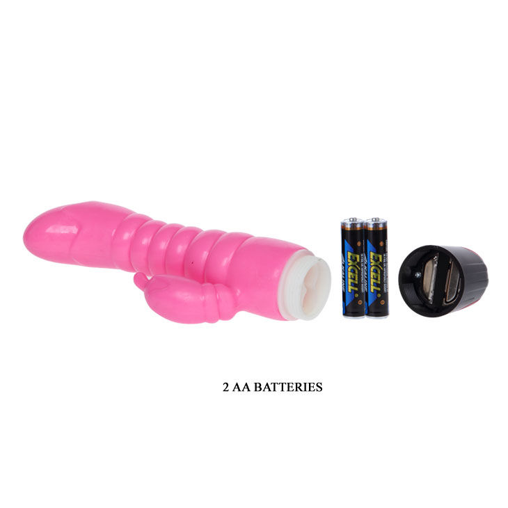 Vibrateur rose double stimulation 22,5 cm — BAILE VIBRATORS