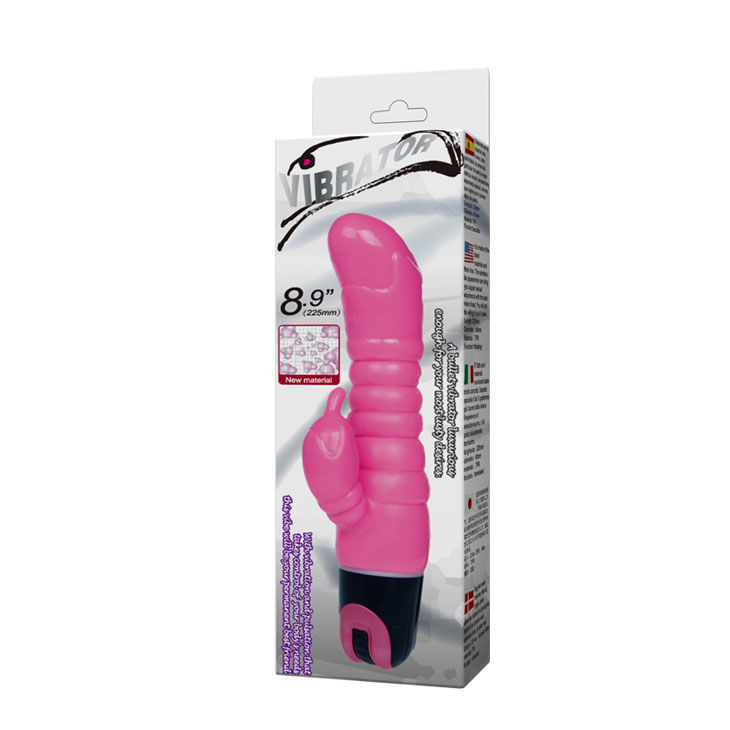 Vibrateur rose double stimulation 22,5 cm — BAILE VIBRATORS