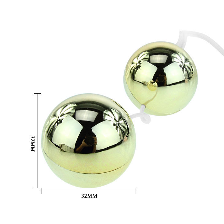 Vibrateur boules chinoises doré — BAILE STIMULATING